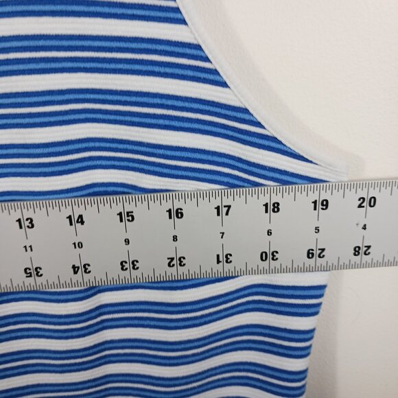 Lilly Pulitzer, Lyla Shift Dress Bay Blue Ottoman Stripe #16817 Sz XL Sleeveless - Picture 11 of 15